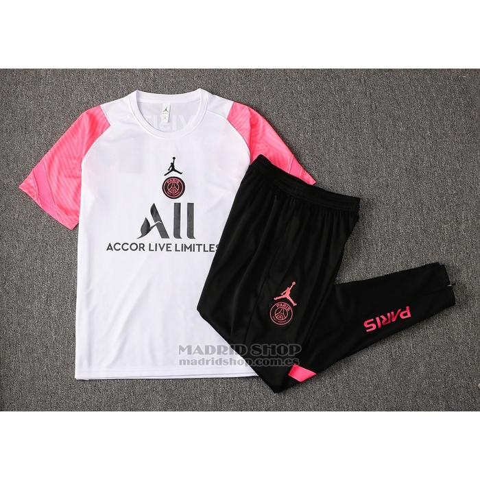 Chandal del Paris Saint-Germain Jordan Manga Corta 2021-22 Blanco